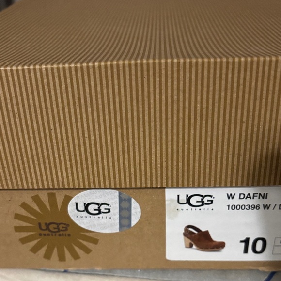 UGG Women's Brown Suede Mules with Buckle - Picture 3 of 3